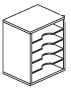 Horizontal hutch organizer
