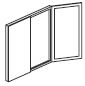 hutch with glass doors