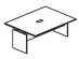 6' conference table add on section