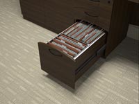 file drawer detail, front and side filling possible