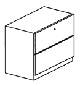 2 drawer lateral file pedestal