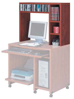 Hutch for computer cart 