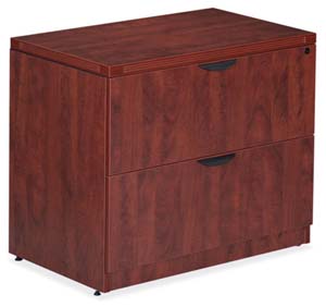 PLE 2 drawer lateral file with matching reed edge. 