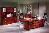 Techno modern veneer executive office furniture collection