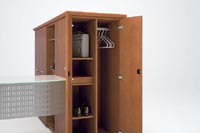 Wardrobes store coats, briefcases, boots or extra shoes and anything else securely and out of sight.