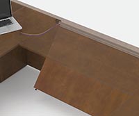 Panels Tilt for Wall Connections Modesty Panels in desks, bridges, returns, credenzas