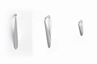 Prominence drawer pulls have a unique design and a Satin Nickel finish.