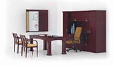 Transitional executive table desk office suite