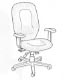 executive high performance chair with arms