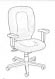 management swivel tilt chair with arms