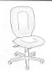 management swivel tilt chair without arms