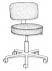 medical stool with back