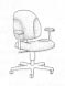 task chair with arms
