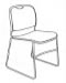 upholstered stack chair without arms